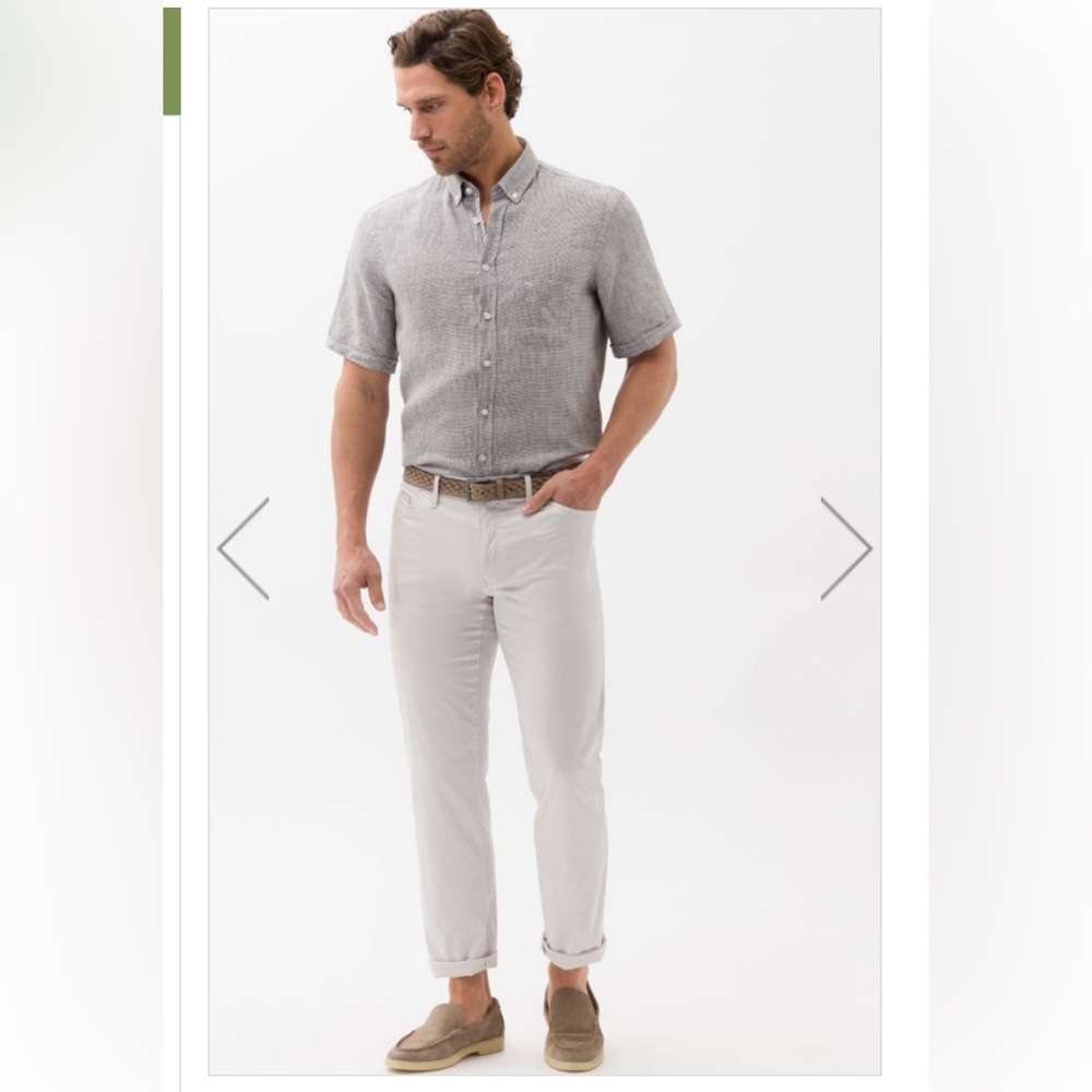 Brax Men’s Cadiz White Ultralight Pant NWT